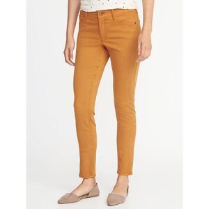 Old Navy Rockstar Super Skinny Mr Rock Sateen Tobacco Leaf Women's Size 6